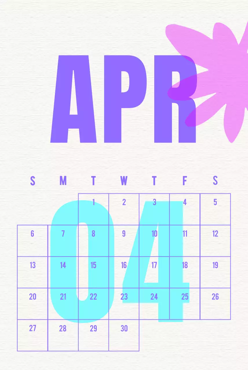 Rayakan Kalender Vintage Biru