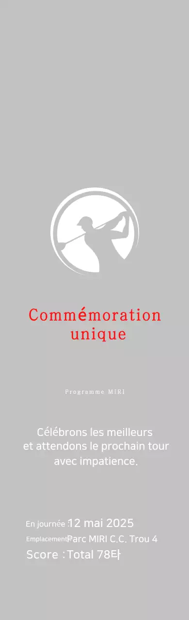 Célébrer le golf simple en blanc