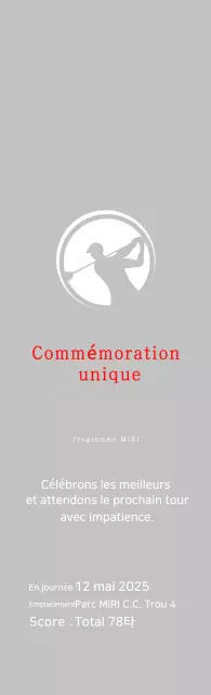 Célébrer le golf simple en blanc