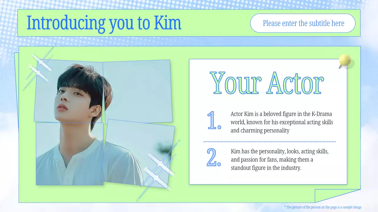 Blue Trendy K-Drama Presentation