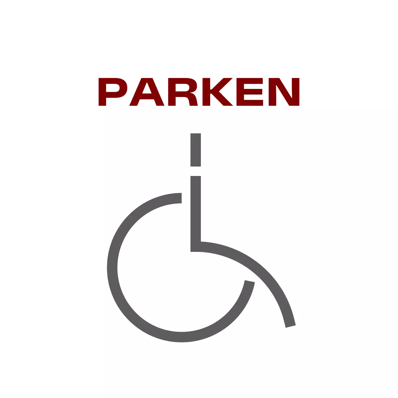 Rote moderne Parkverbotsschilder