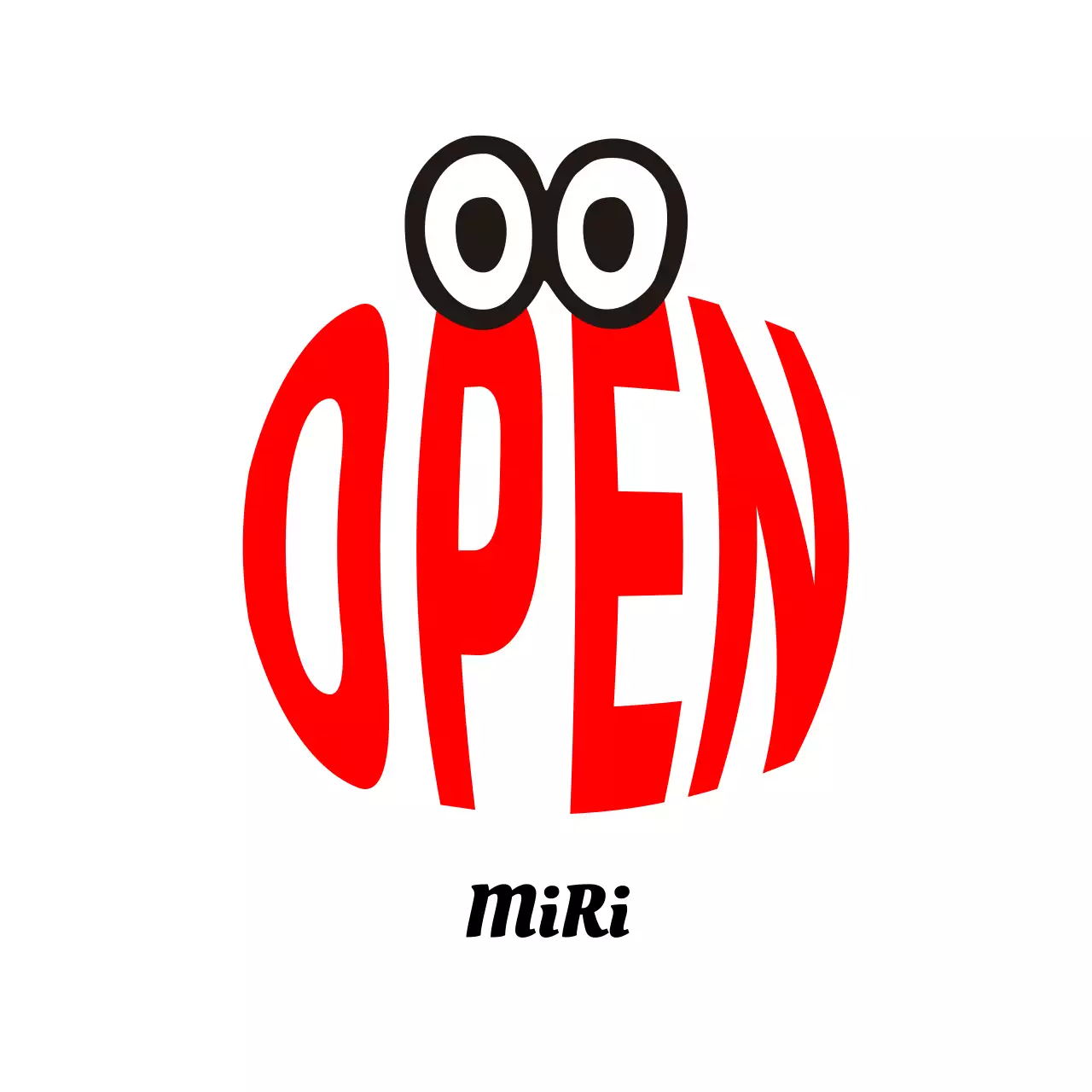 Rode open-sluit bewegwijzering