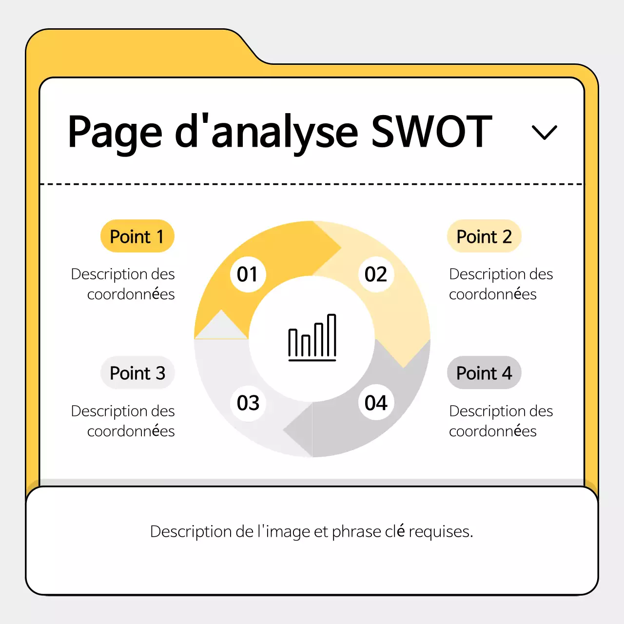 Promouvoir le gris Modèle simple d'entreprise