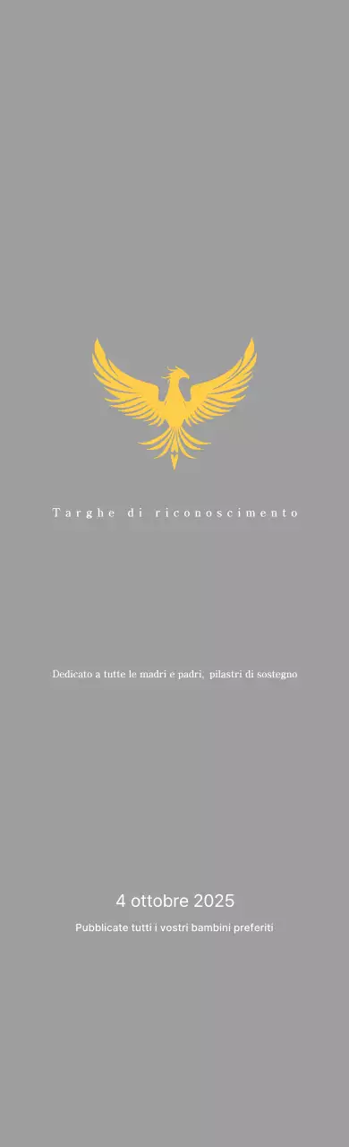 Classico trofeo da torneo di golf con decorazione a fenice colorata