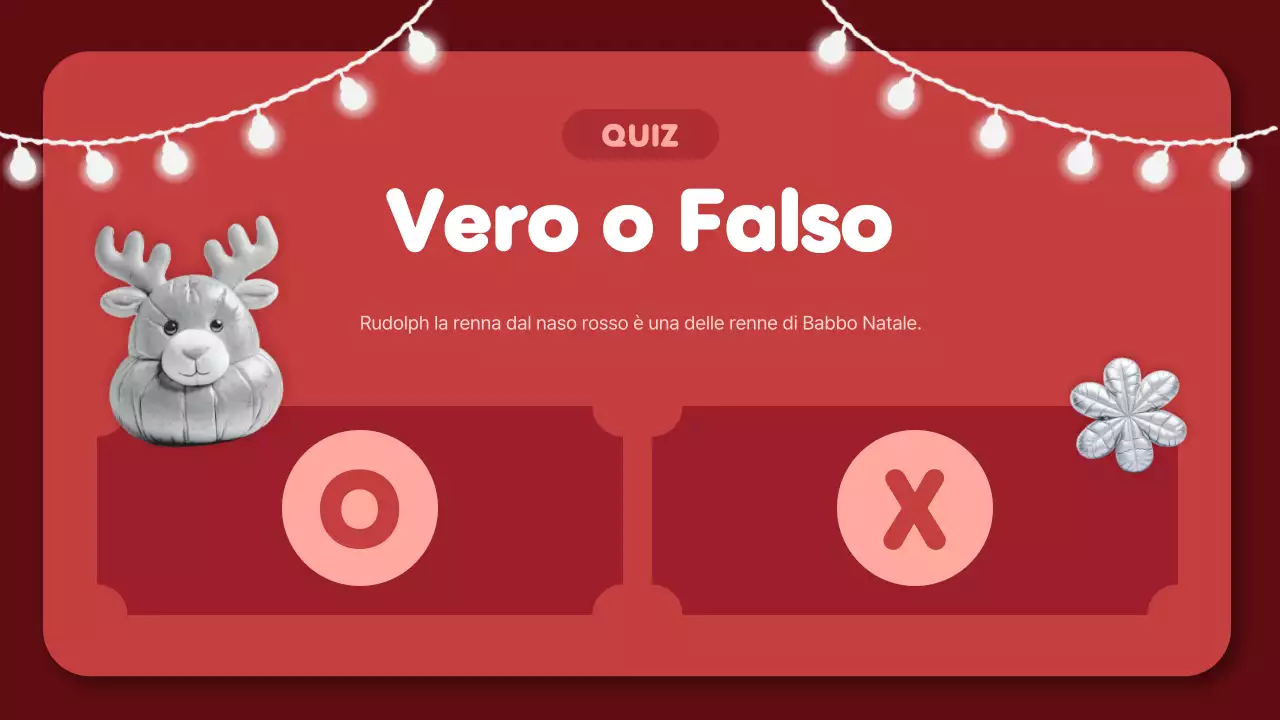 layout del quiz natalizio rosso di tendenza