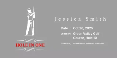 Classic golf plaque featuring an illustration of a golfer playing golf