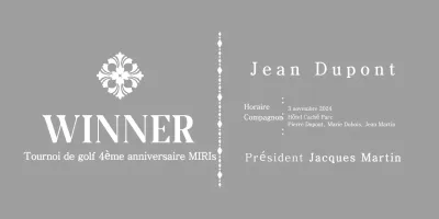 Plaque classique commandée avec motif