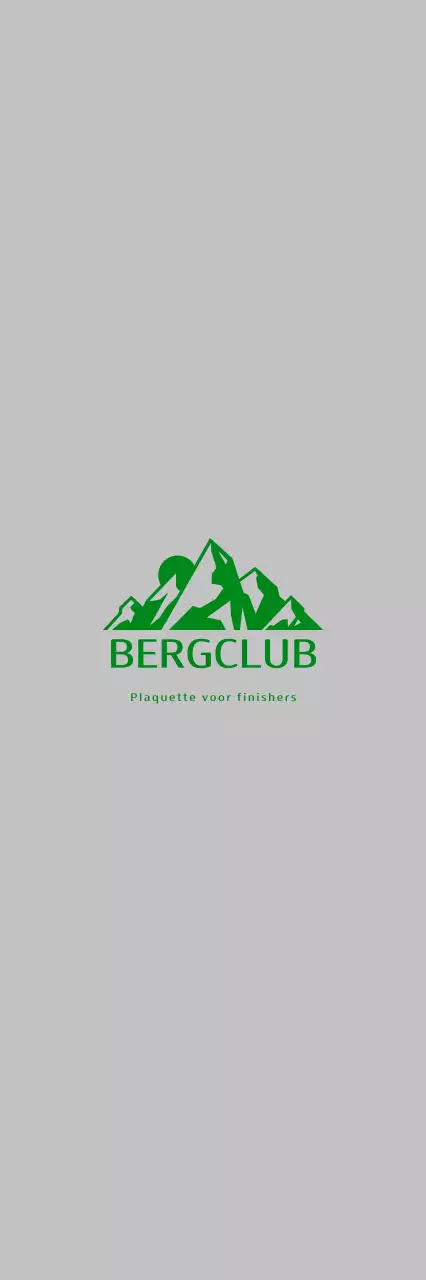 Groen Eenvoudig Bergbeklimmer Plaquette