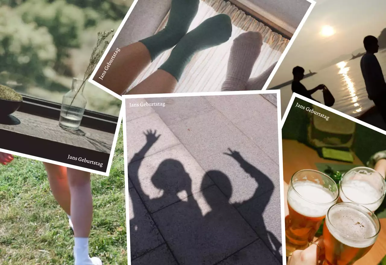 Fotokalender mit alten Erinnerungen und Fotorahmen