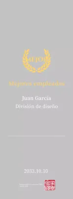 Placa simple amarilla