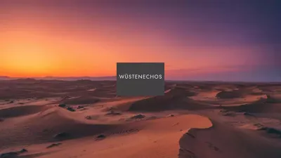 orange ästhetische Landschaft Ankündigung