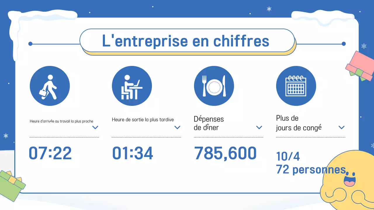 Annonce d'un événement de fin d'année en bleu et rose