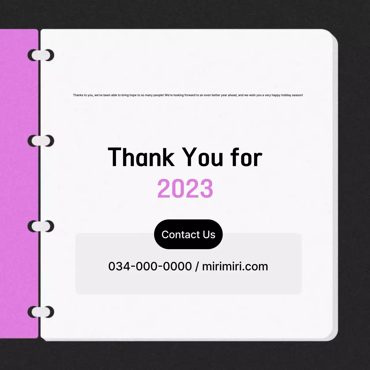 Purple Minimal Activity Report Instagram Carousel