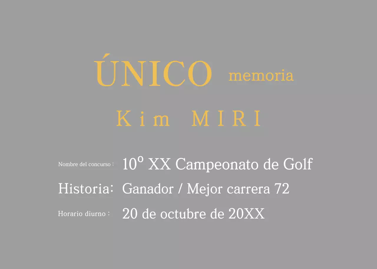Placa Gold Classic Golf