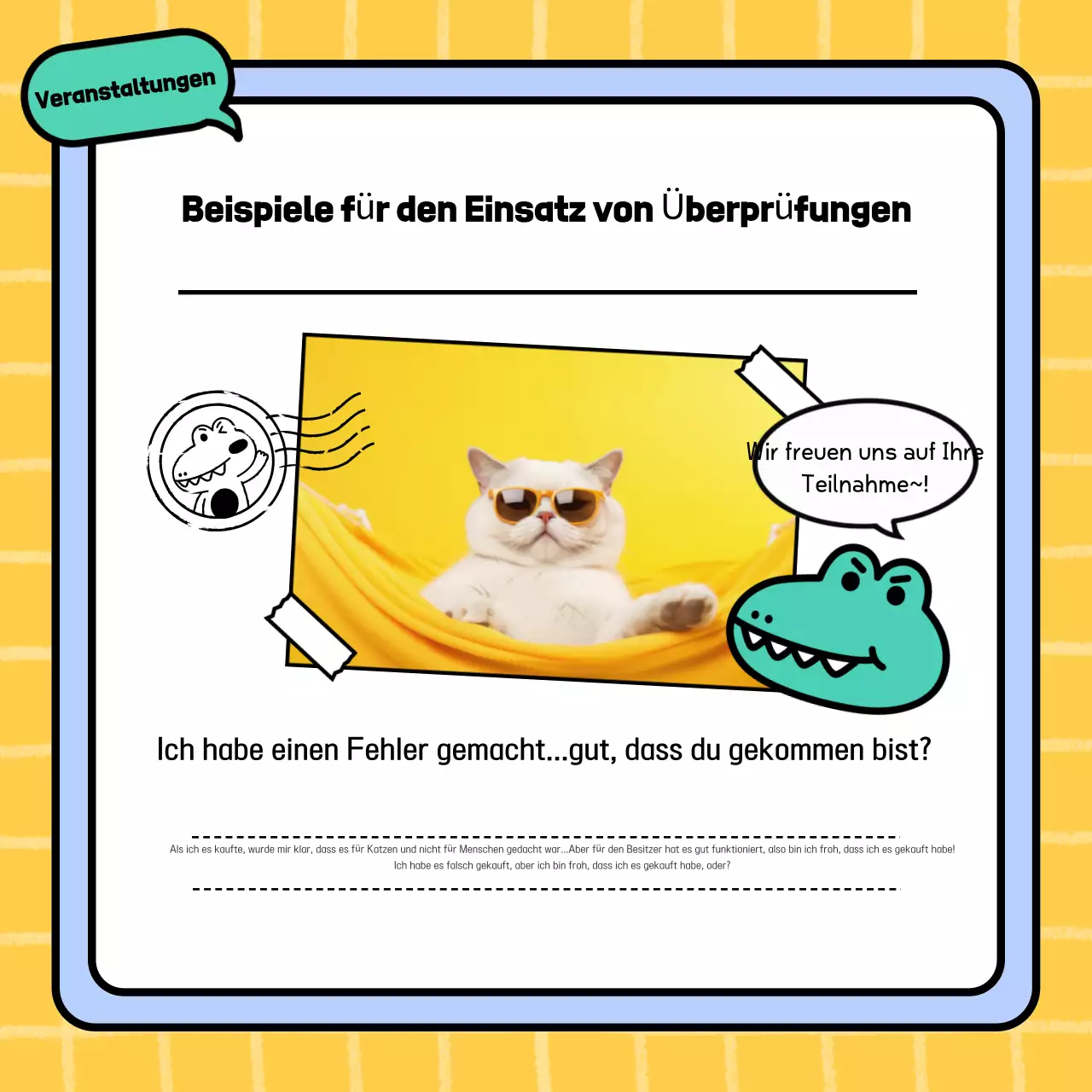 Fördern Sie ein Yellow's Cute Shopping Mall Review Event