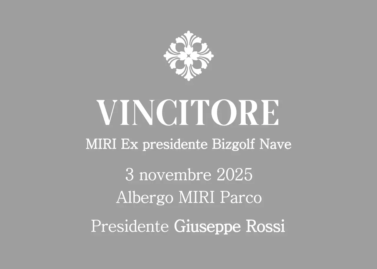 Trofeo di golf classico con motivo