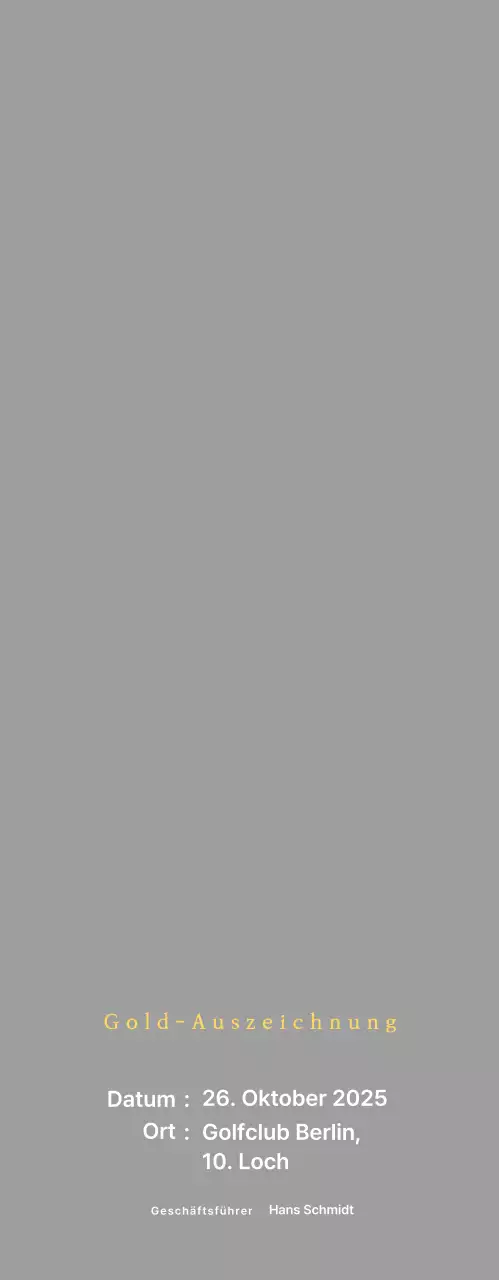 Hübsche Golfturnier-Plakette mit einem Adler