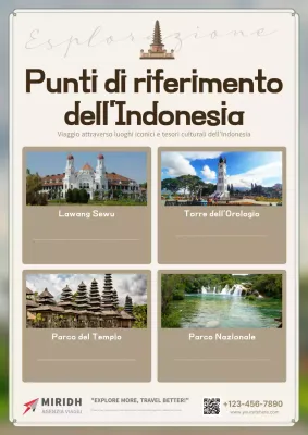 annuncio di viaggio classico beige