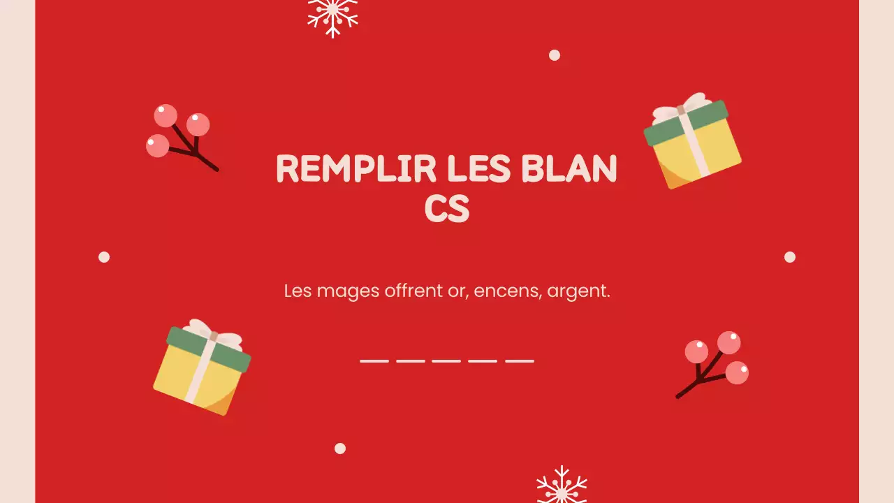 Présentation de Noël rétro rouge