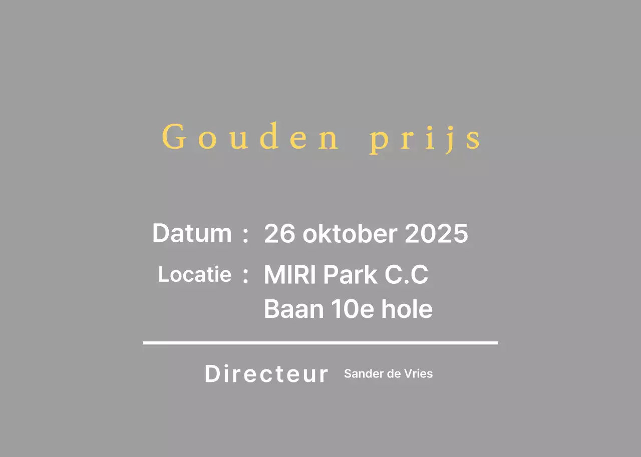 Standaard evenementplaquettes