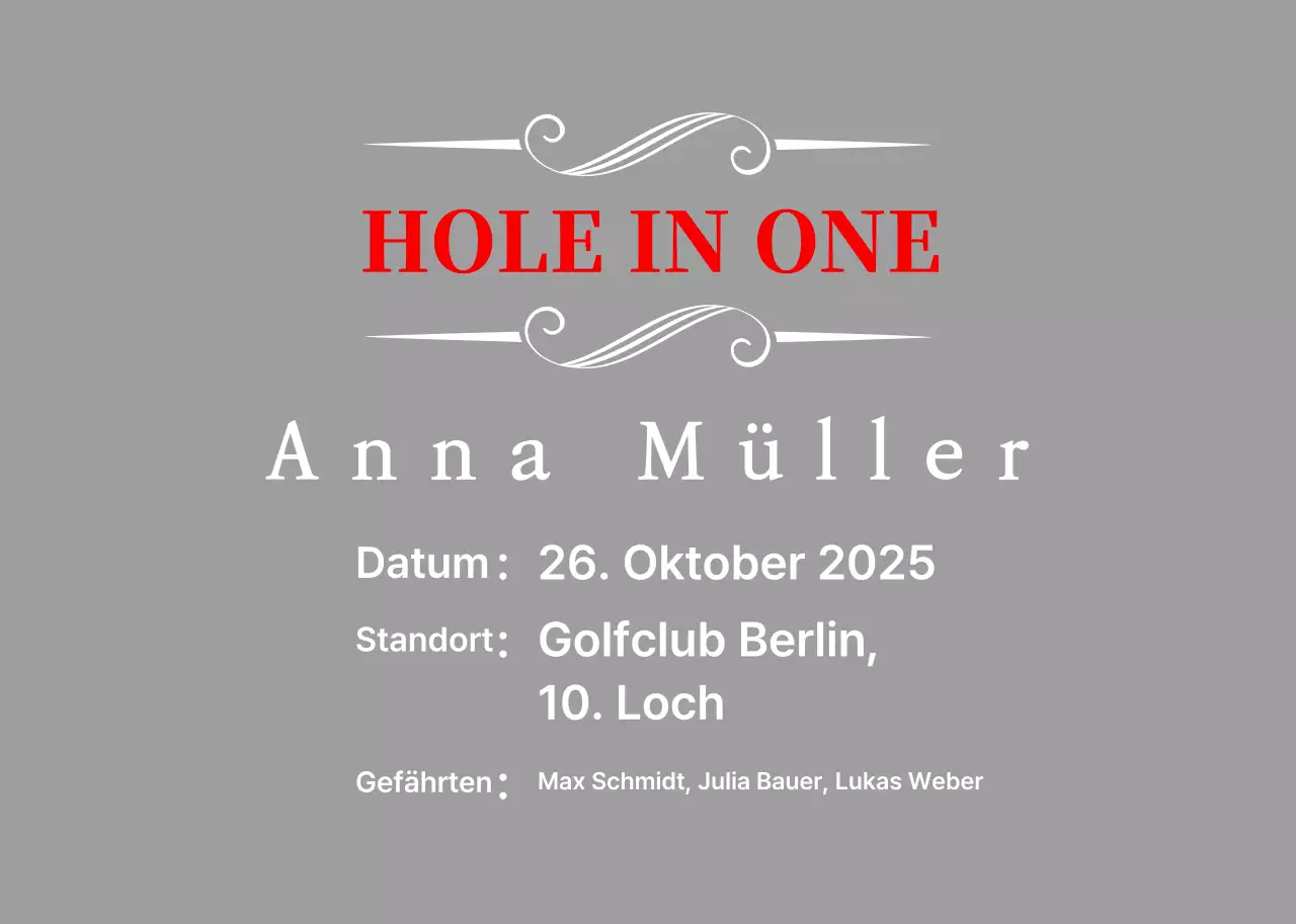 Der klassische Golfsport wird gefeiert