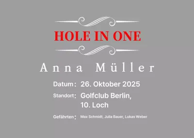 Der klassische Golfsport wird gefeiert