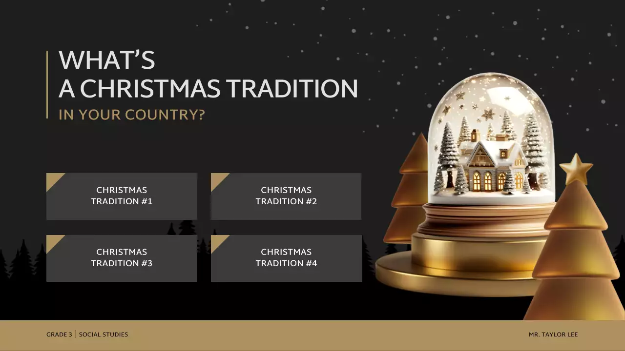 Red Traditional Christmas Presentation