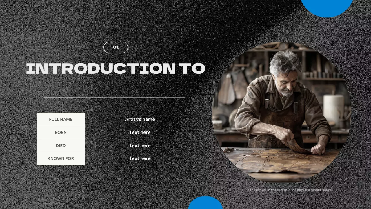 Black Vintage Artist Biography Presentation