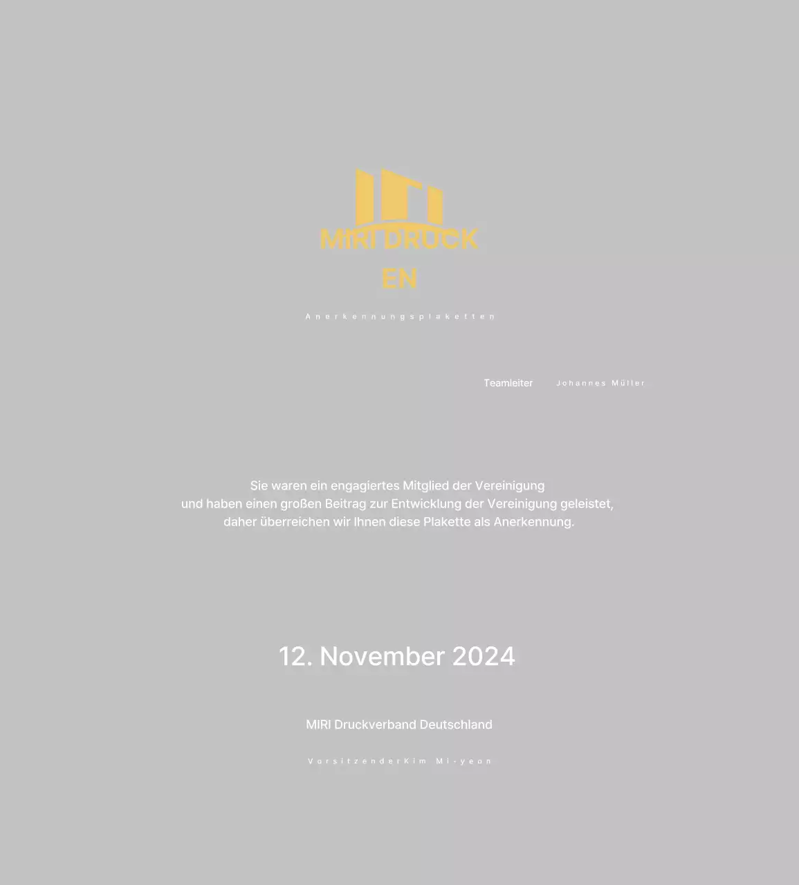 Gold Neat Appreciation Plaque