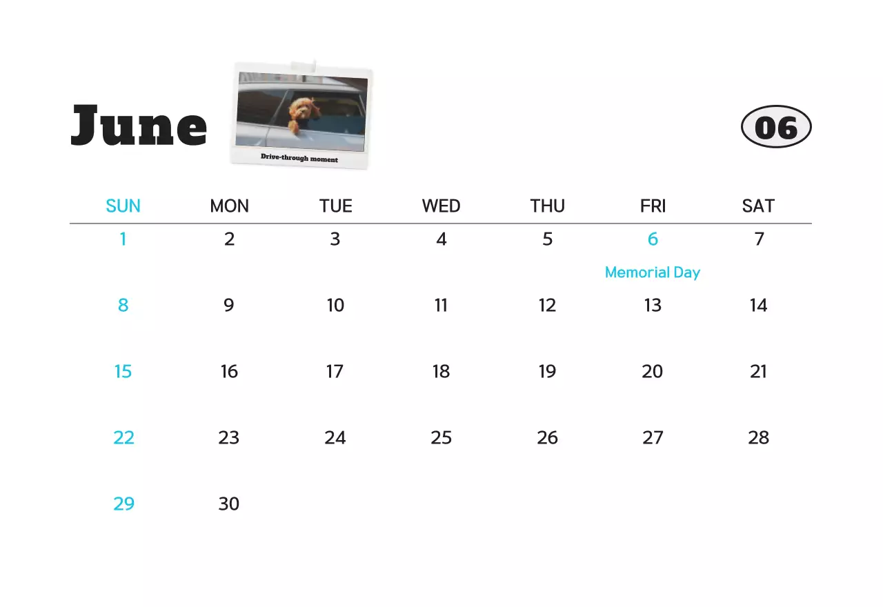 Kalender foto hewan peliharaan putih bersih