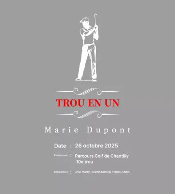 Plaque de golf classique représentant un golfeur en train de jouer au golf