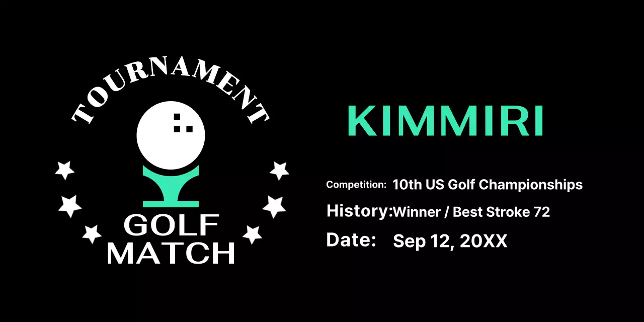 Green Simple Golf Plaque