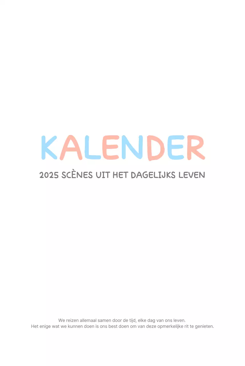 Schattige kalenders met schattige illustraties