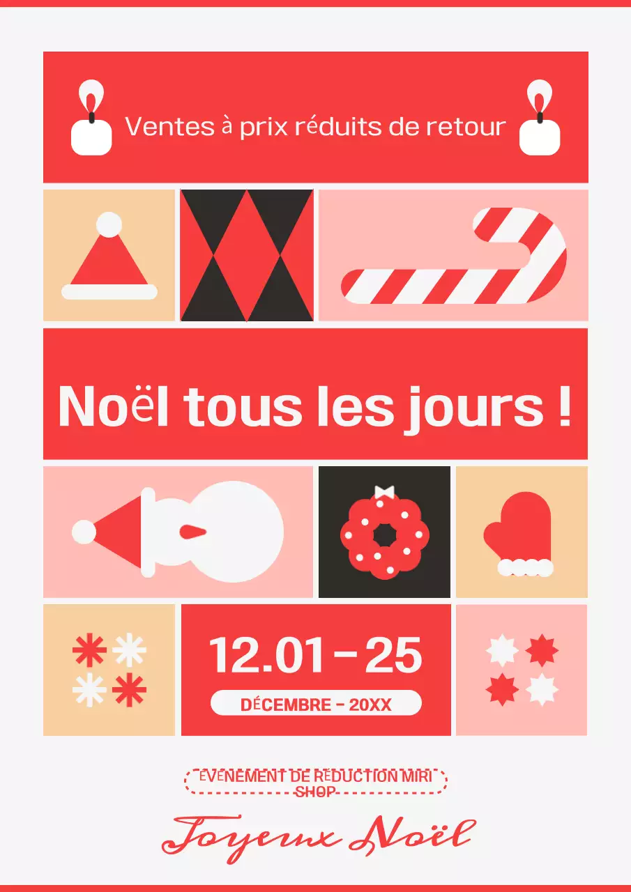 Vente de Noël de Red Pop