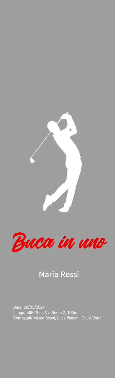 Semplice buca da golf