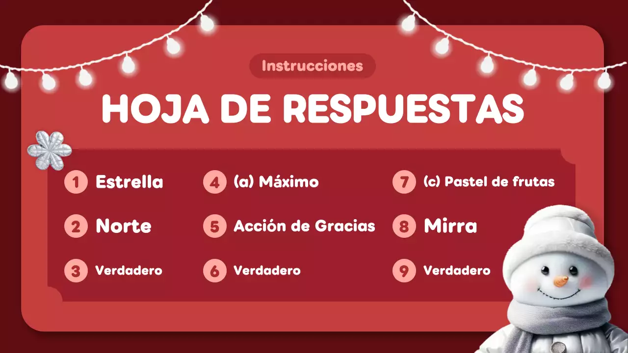 diseño del cuestionario de navidad