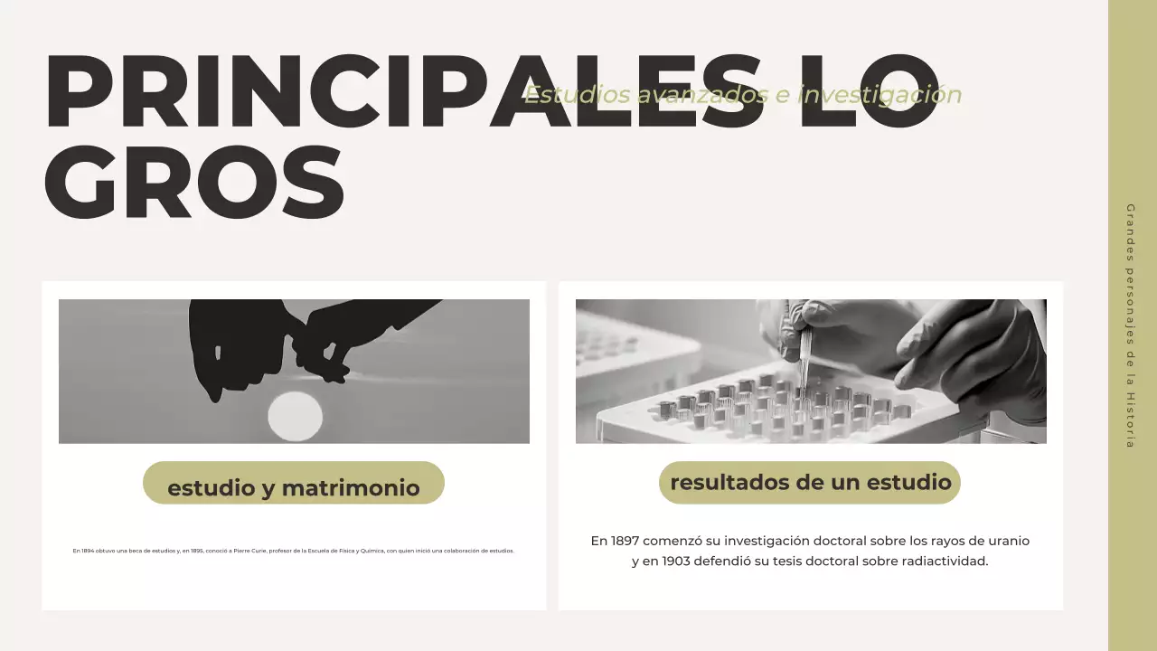 presentación de la historia de grey classic