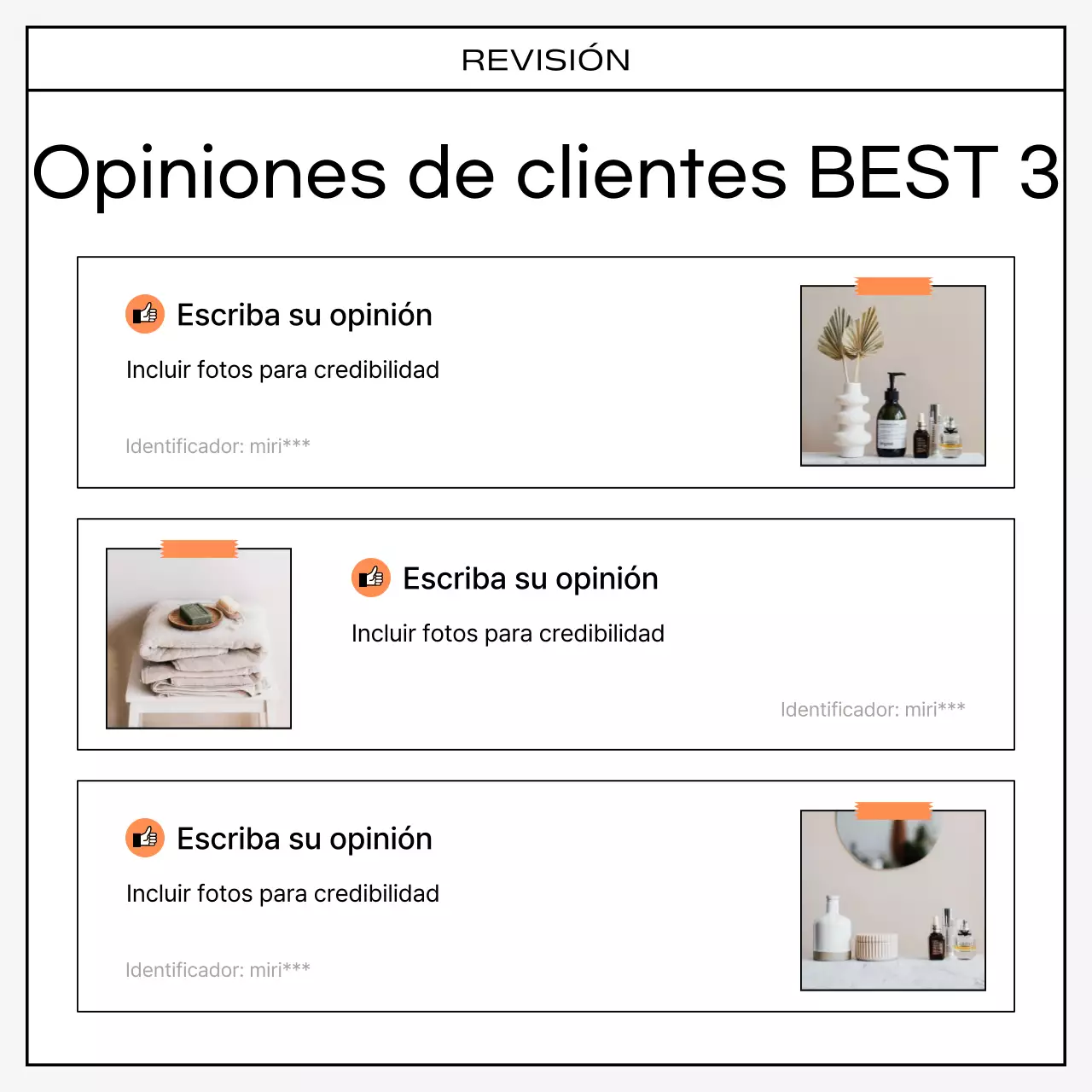 Una colección kitsch de reseñas en naranja y negro