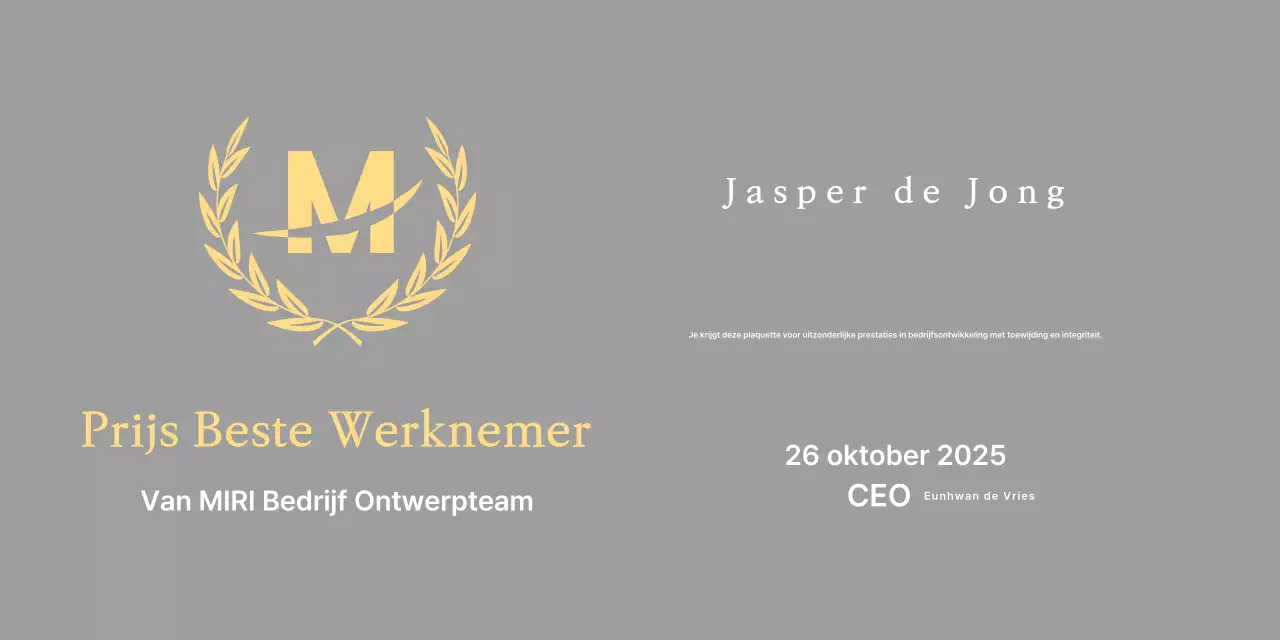 Nette plaquette met lauweren