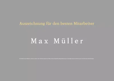 Plakette für saubere und aufgeräumte Mitarbeiter