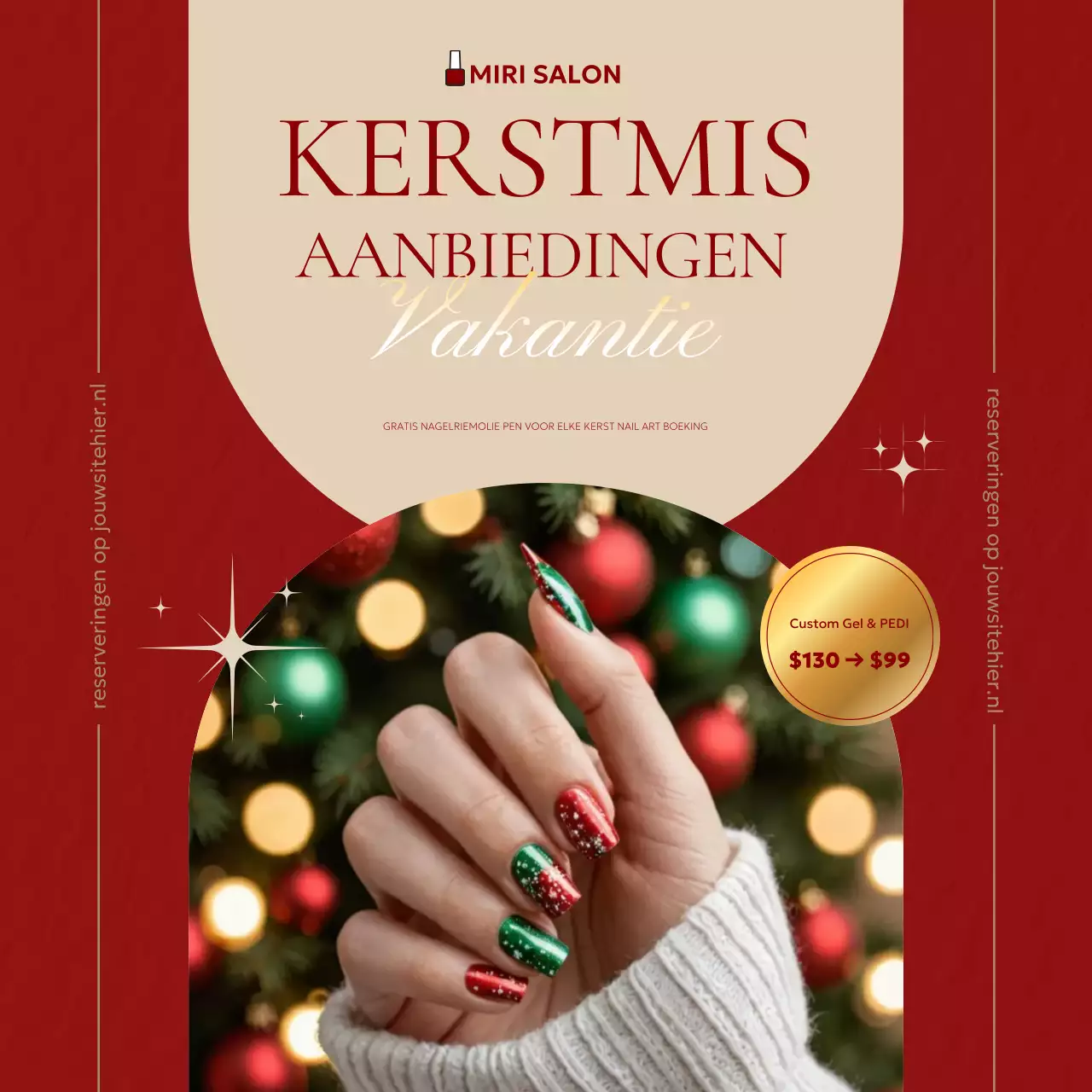 rode elegante vakantie promotie