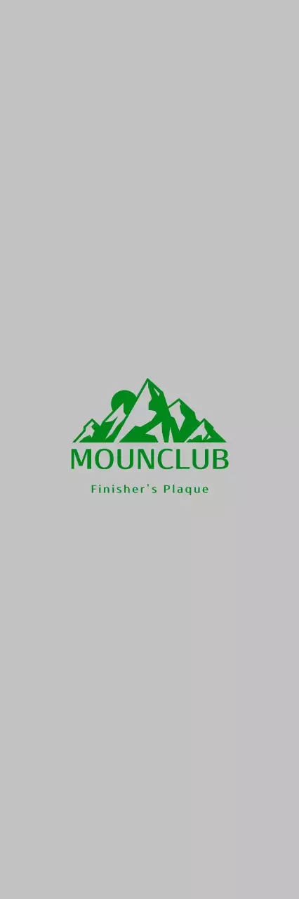 Placa de alpinismo simples verde