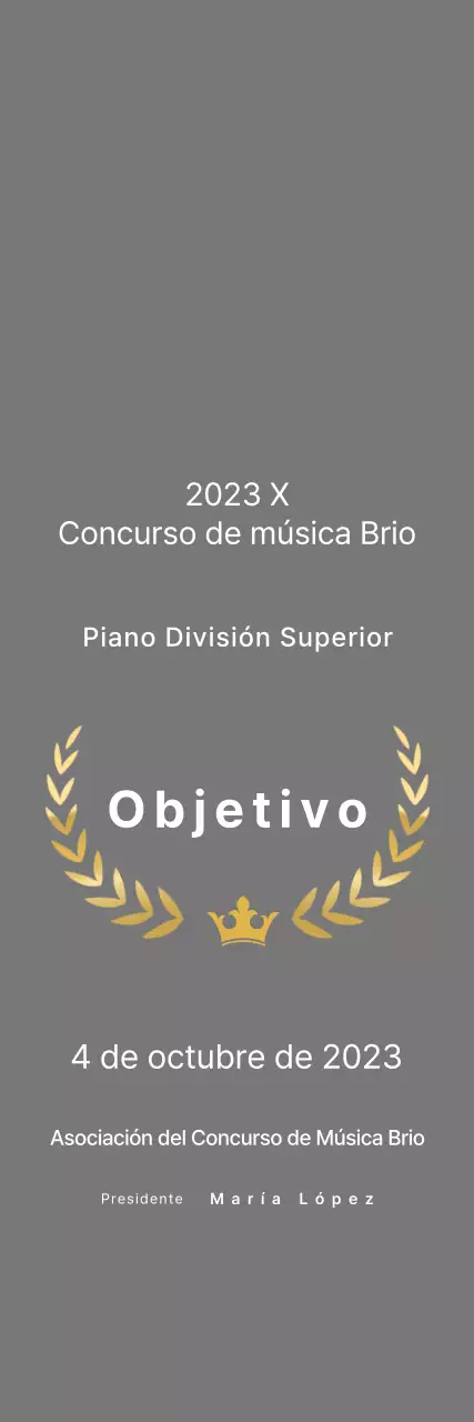 Listados de concursos de música