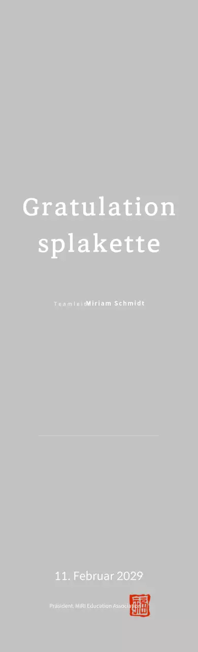 Feierliche Beförderung von White Simple