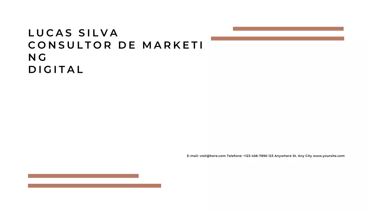 cartão de visita minimalista branco