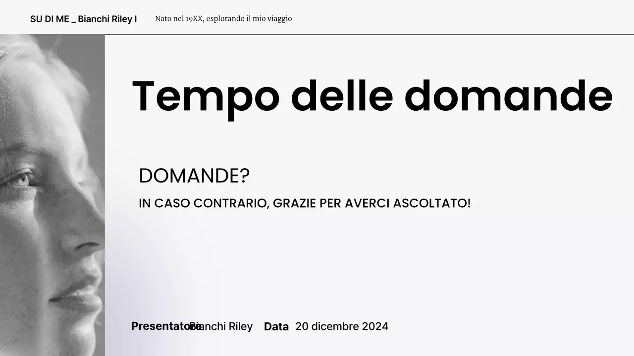 portfolio di presentazione moderno grigio bianco