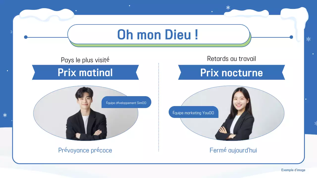 Annonce d'un événement de fin d'année en bleu et rose