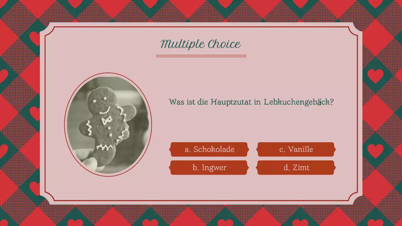 Klassisches, traditionelles Weihnachtsquiz
