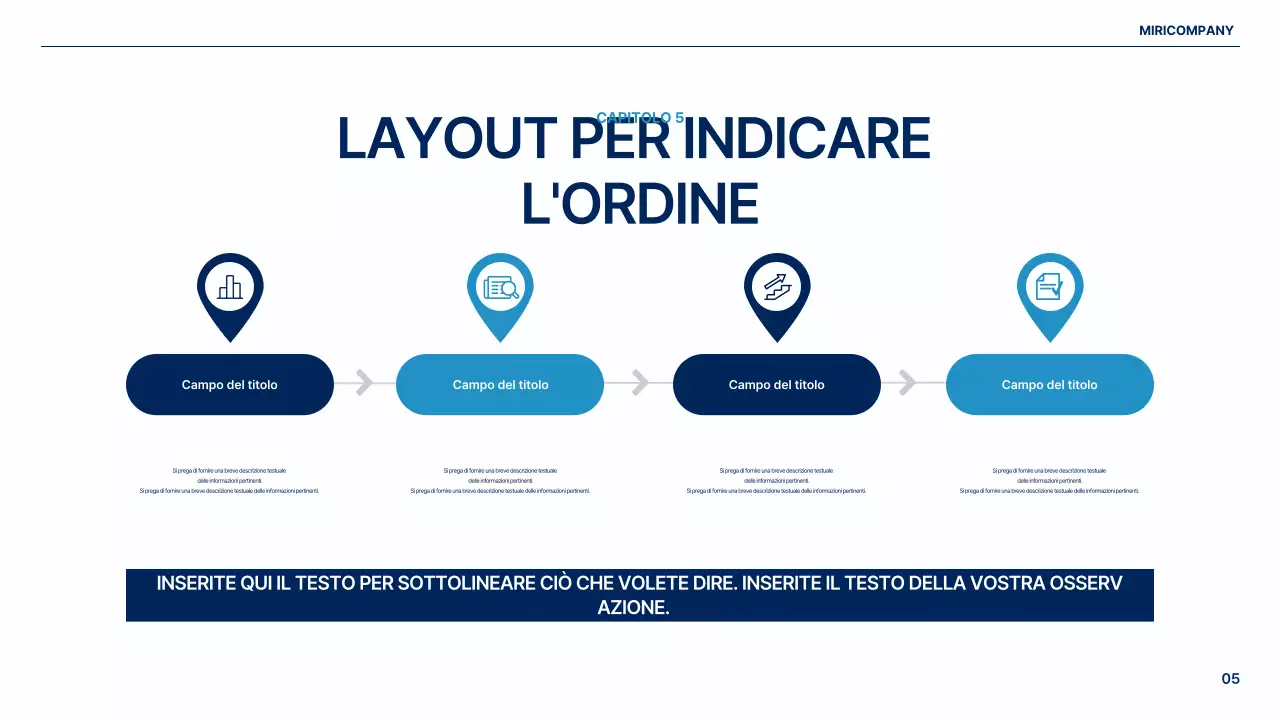 Un semplice piano aziendale globale in bianco e blu