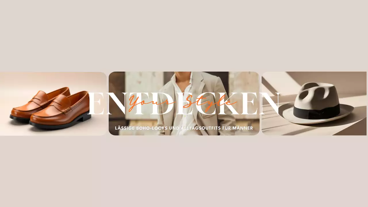 beige moderne Mode Anzeige